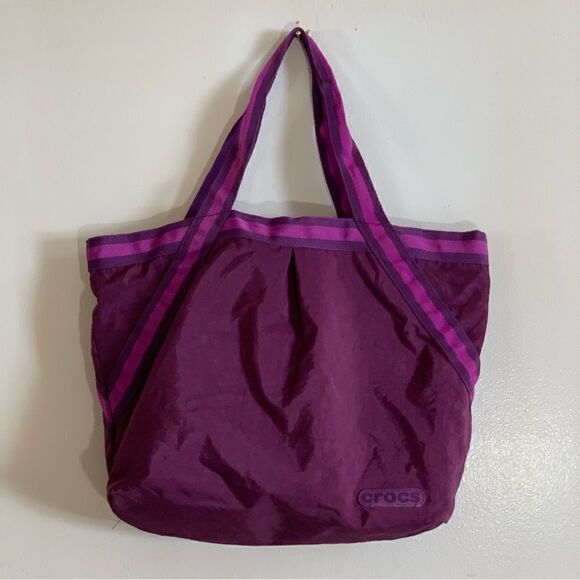 Crocs Tote Bag XL Polyester Zip Closure Gorgeous - Picture 1 of 5